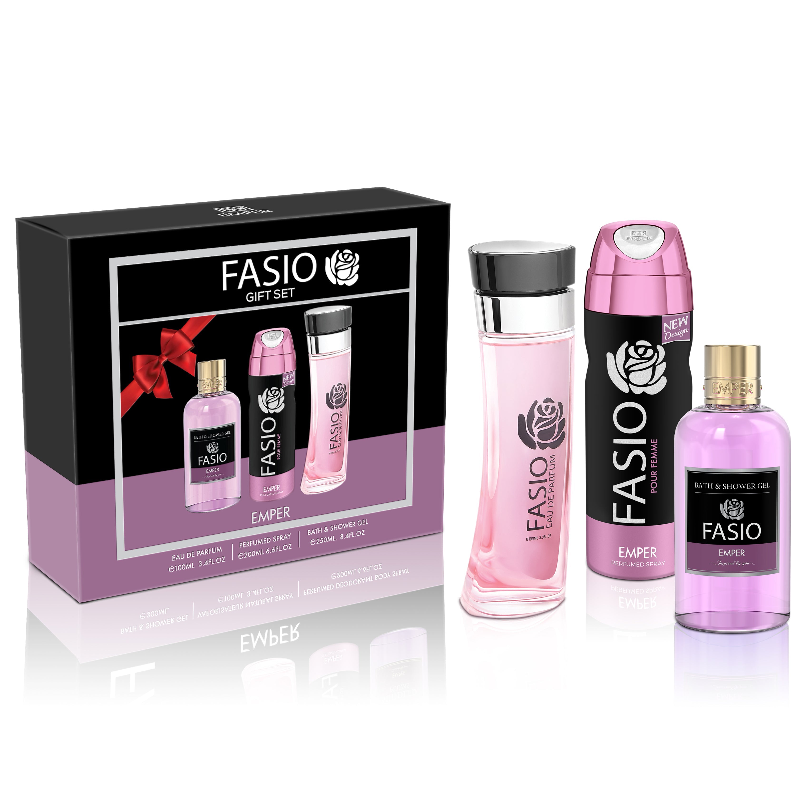 3 in 1 Gift Set by Fasio - Emper Perfumes