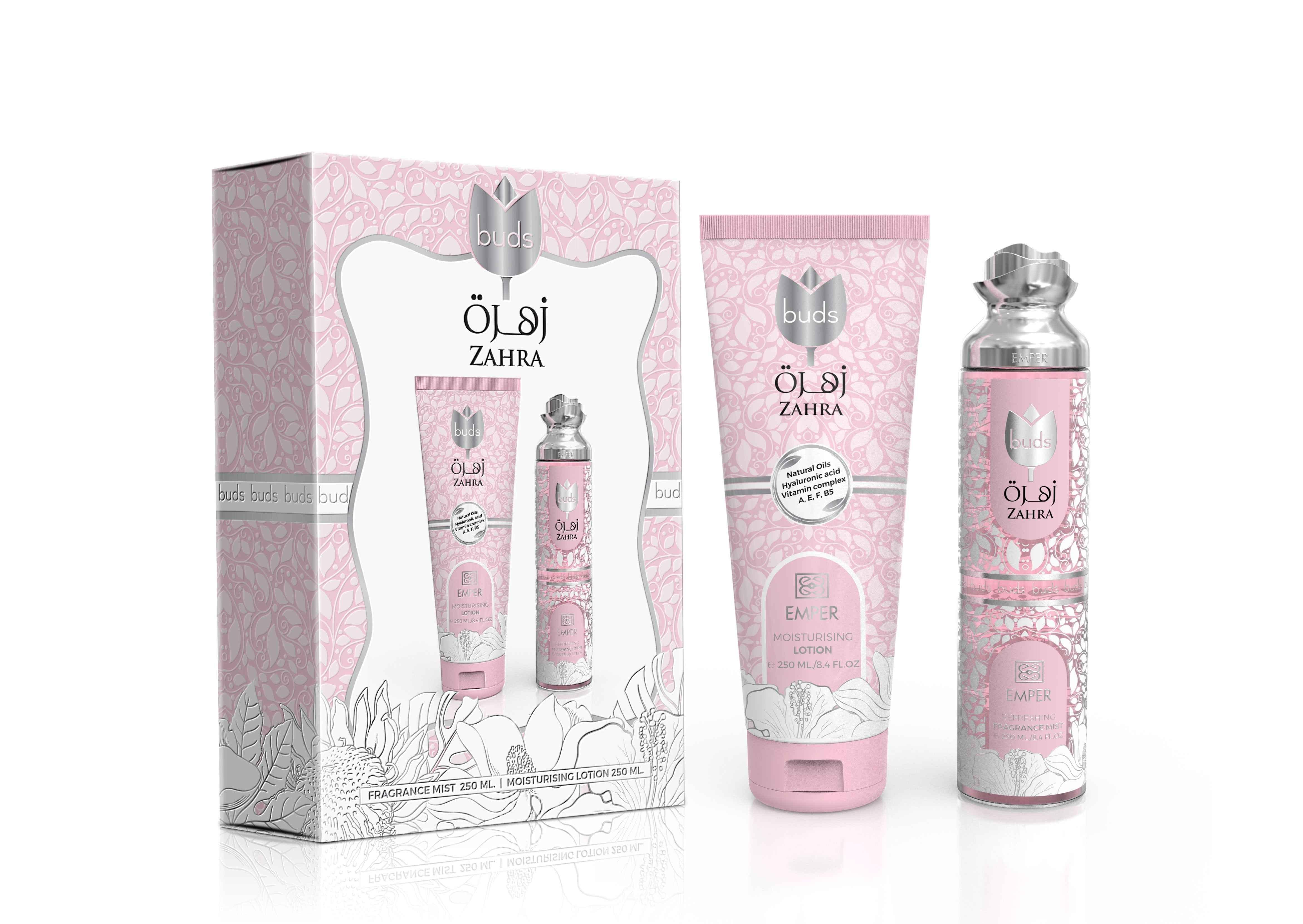 2 in 1 Gift Set Buds Zahra - Emper Perfumes