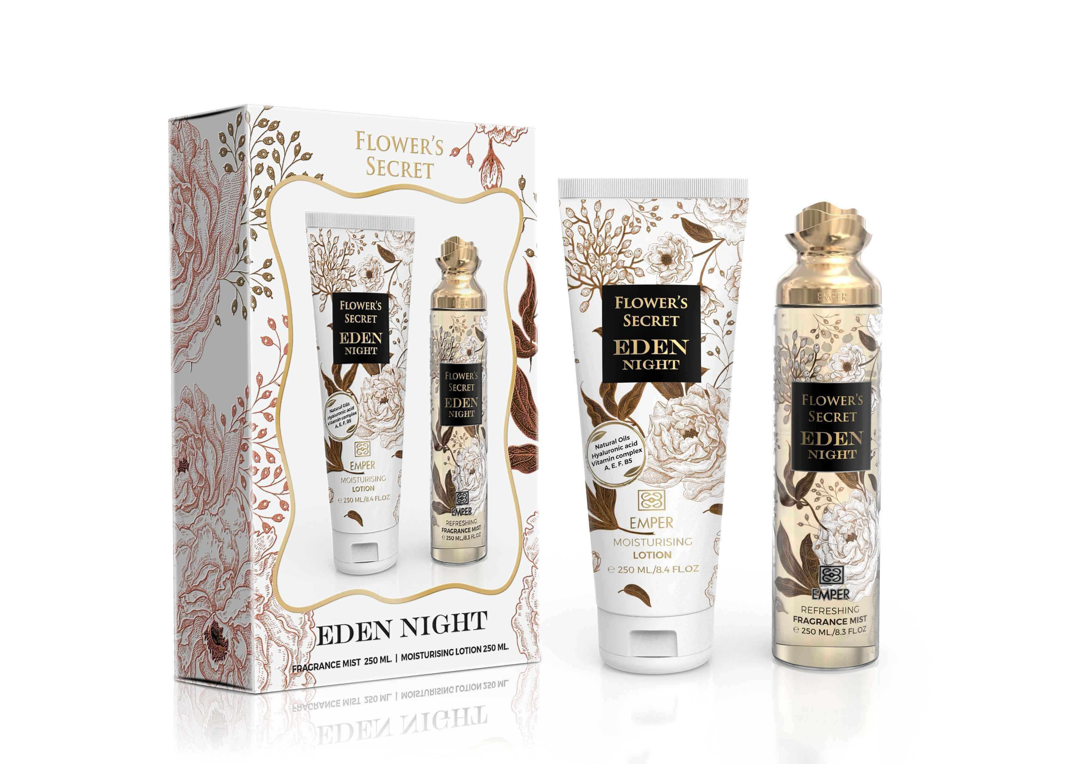 Flower’s Secret Gift Set – Eden Night - Emper Perfumes