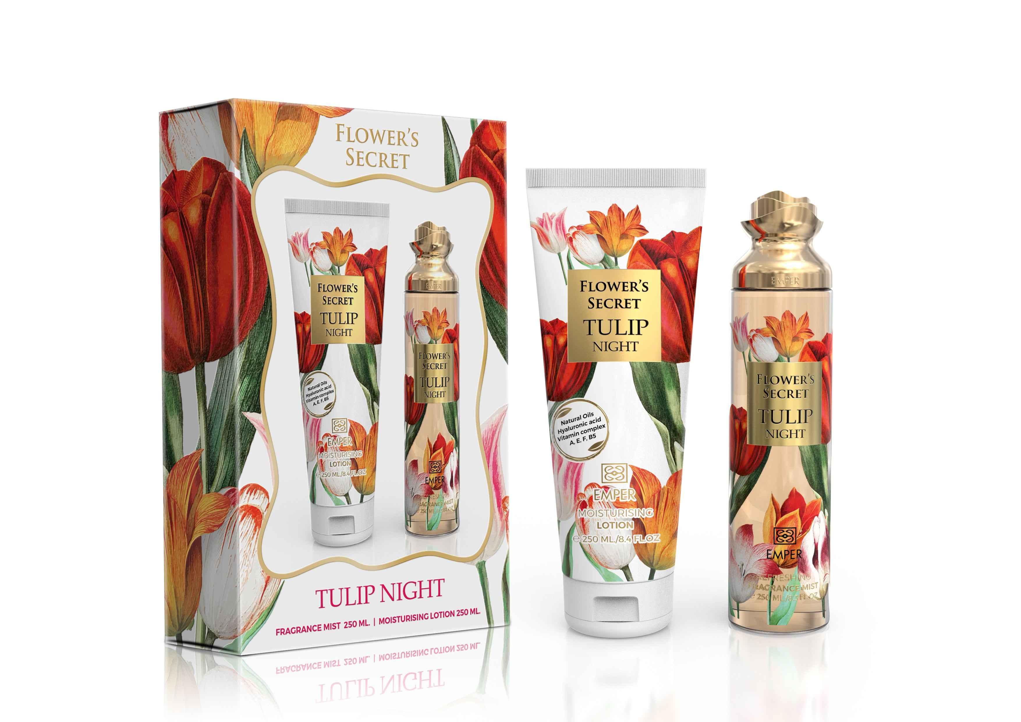 Flower’s Secret Gift Set – Tulip Night - Emper Perfumes