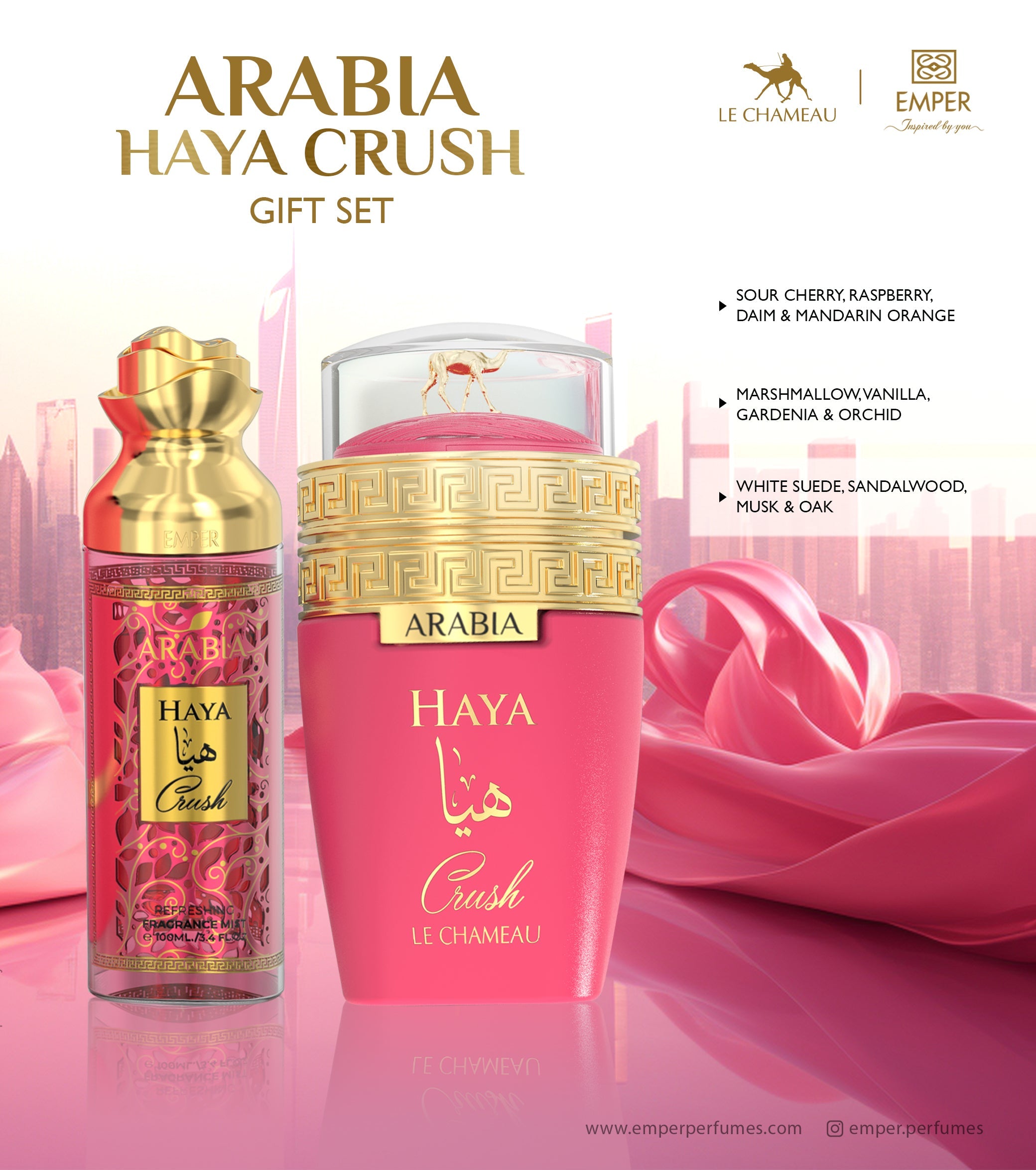 2 in 1 Gift Set Arabia Haya Crush - Emper Perfumes